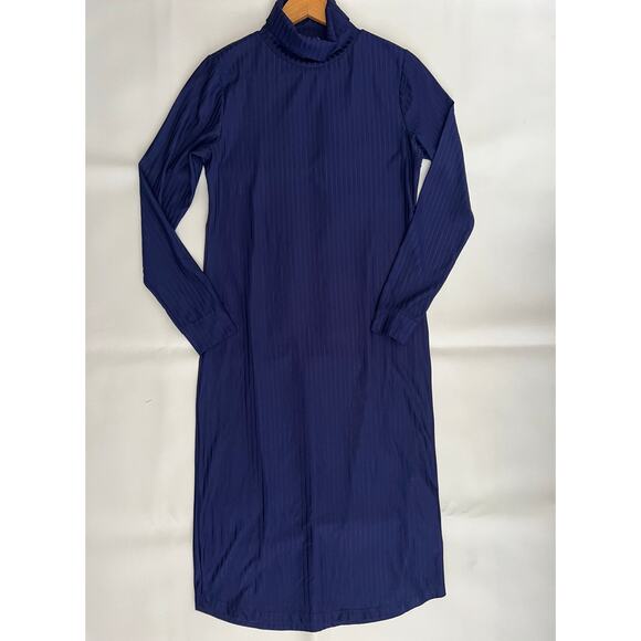 NSR high neck bodycon purple dress size Large‎ minimalist simple timeless - Picture 1 of 6